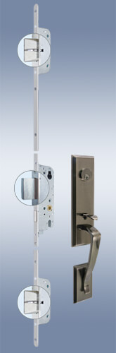 Multi point locking deals door