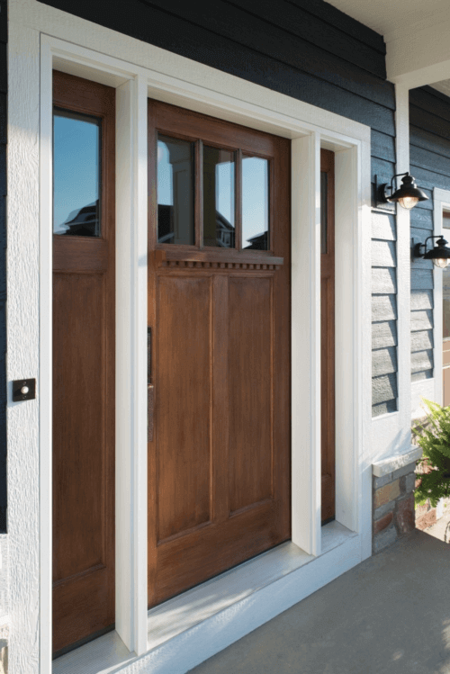 Fibreglass entry door